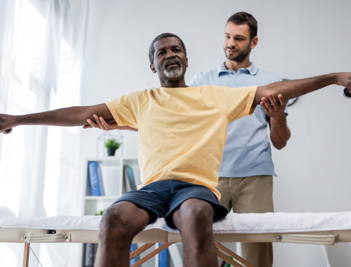 patient undergo physical therapy